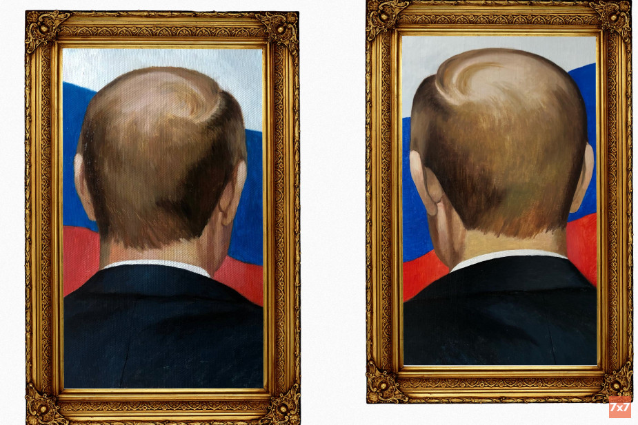 Картины «В.В.Путин. Вид сзади» и «В.В.Путин. Банкетный»