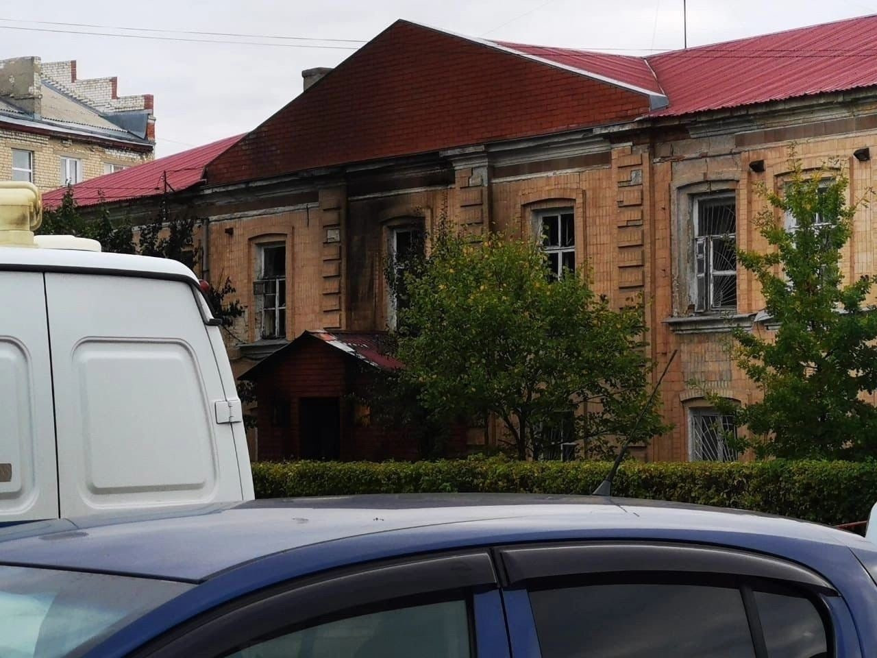 Сгоревший военкомат