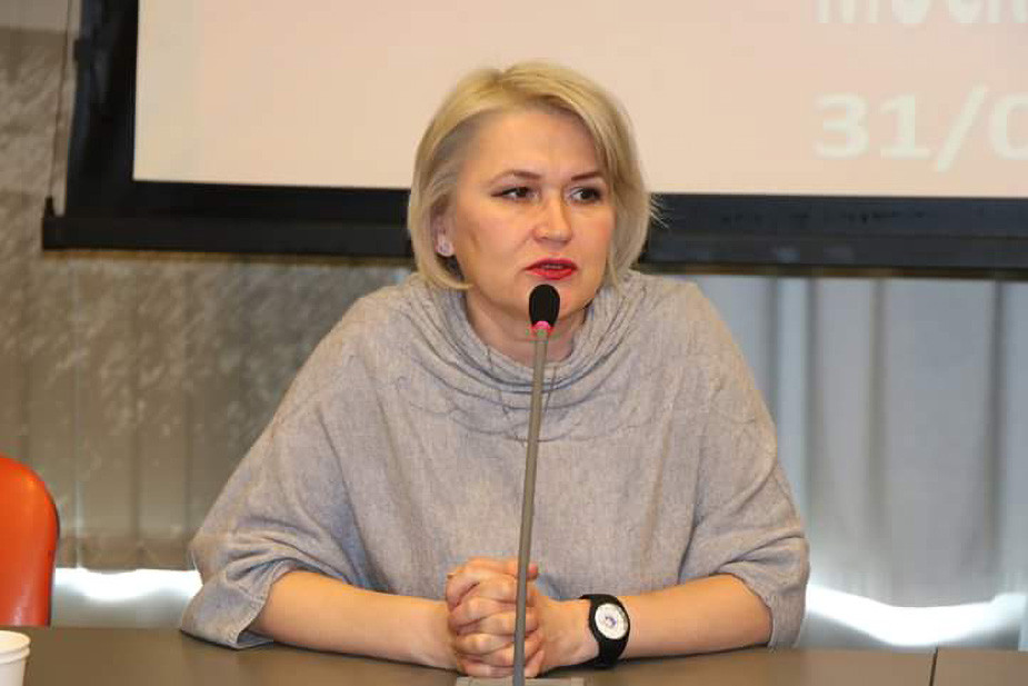 Лариса Фефилова на общественных слушаниях по проблемам пенитенциарной системы. 2018 год