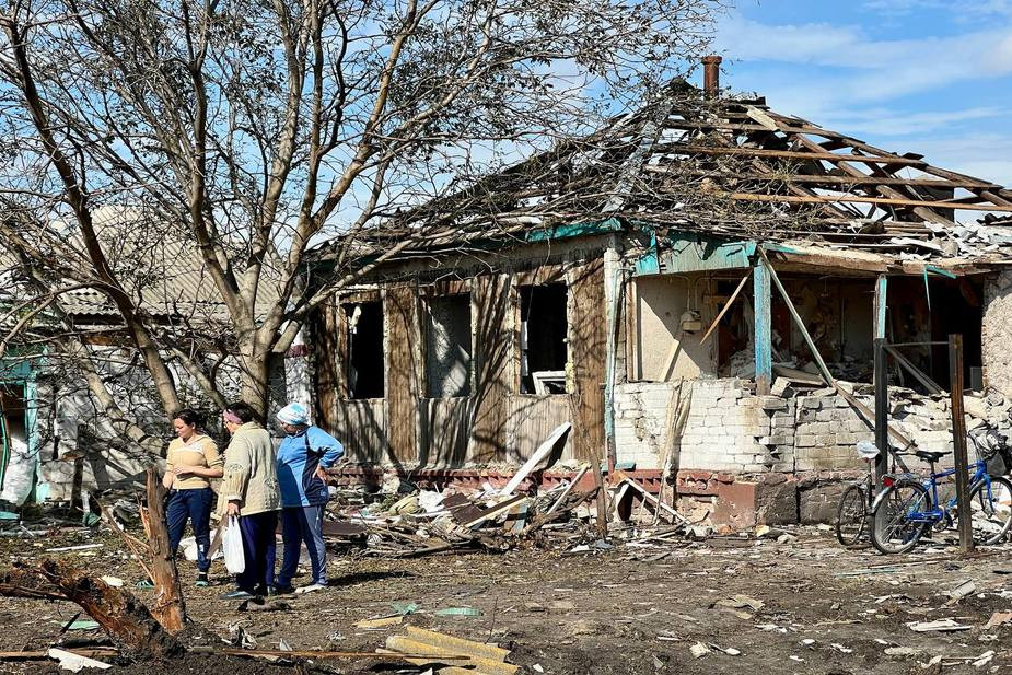 Дом в Валуйках после обстрела